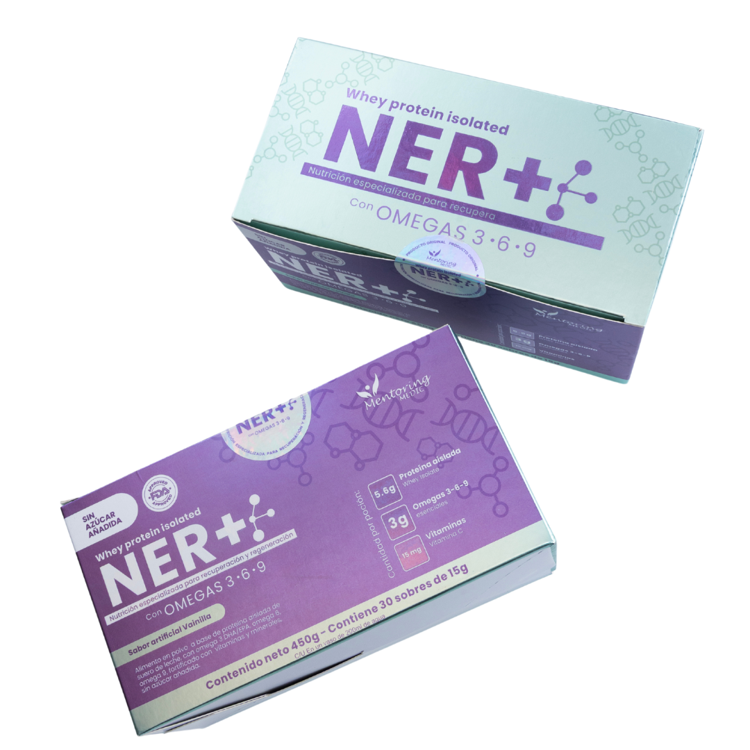 NER+®️ – Proteína Inteligente Postoperatoria con Omegas, Vitaminas y Minerales (Sabor Vainilla, Caja x30 sobres)
