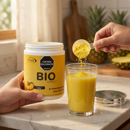 BIO PERFECT | Bebida en Polvo de Frutas y Vegetales – Sabor Piña | 296 g